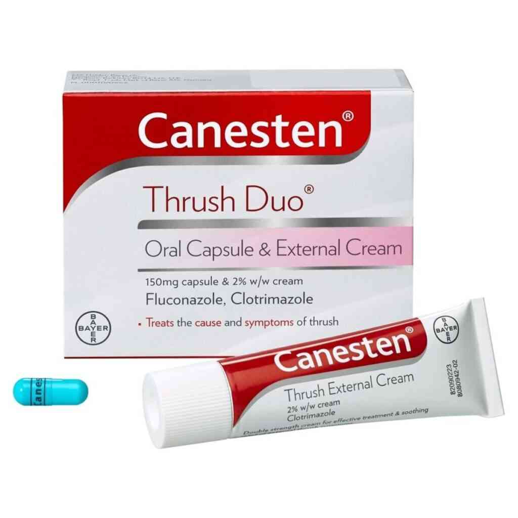 Canesten Thrush Duo Oral Capsule External Cream Tag Dock Pharmacy