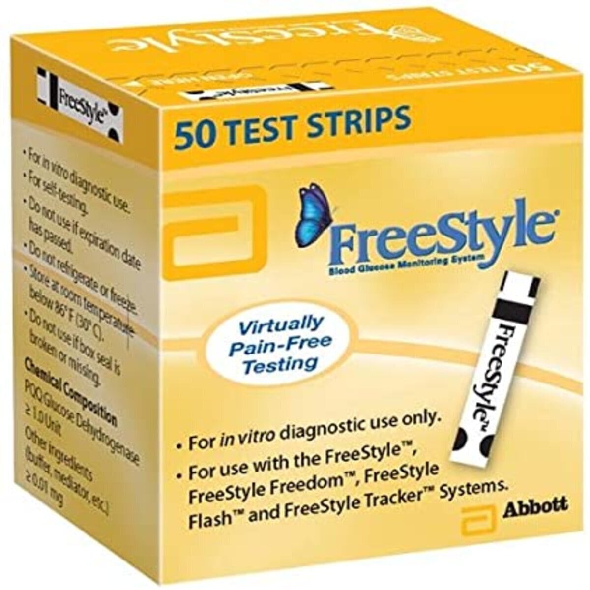 Freestyle diabetic testing strip