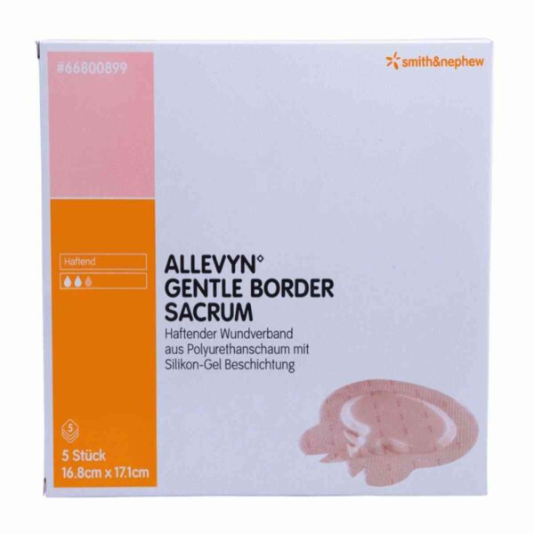 ALLEVYN Gentle Border Sacrum 16.8cm X 17.1cm Dressing, 10 Dressings