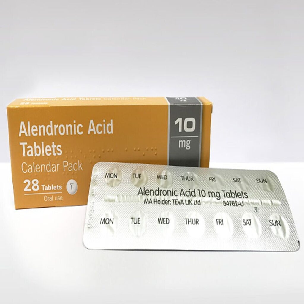 Buy Alendronic Acid 10mg Tablets, 28 Tablets - Dock Pharmacy