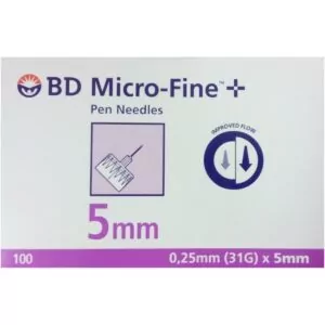  Verifine Insulin Pen Needles 31G 5mm, Ultra Fine