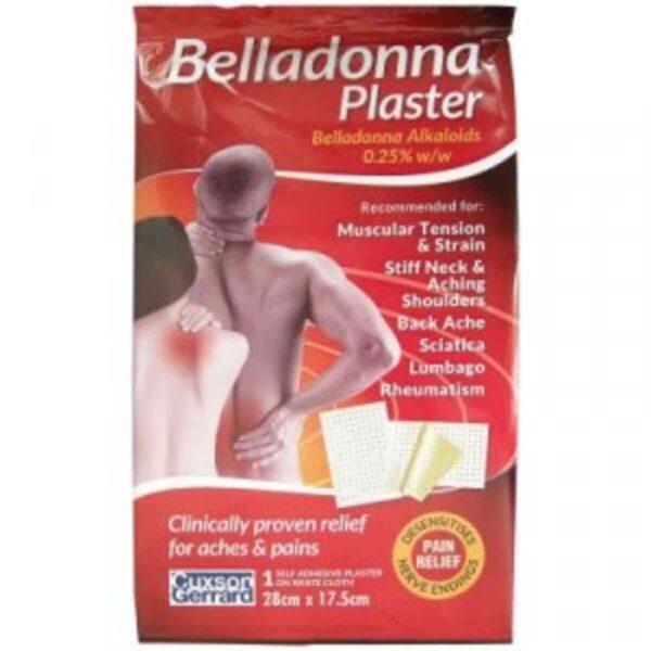 Belladonna Plaster Back Pain & Muscular Ache Relief, Large Size