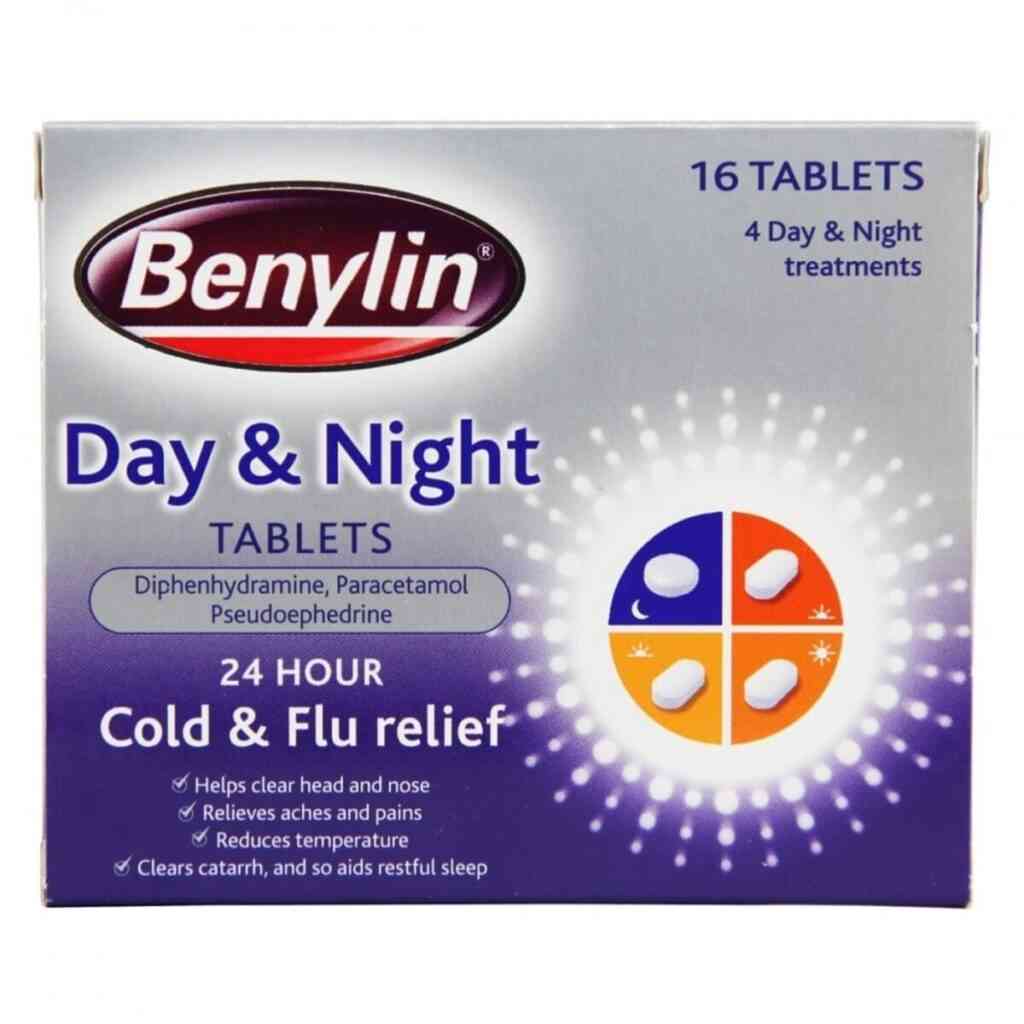 Buy Benylin Day And Night Cold And Flu Tablets 16 Tablets Dock Pharmacy