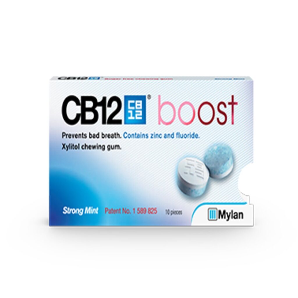 Buy CB12 Boost Chewing Gum, Pack of 10 - Dock Pharmacy