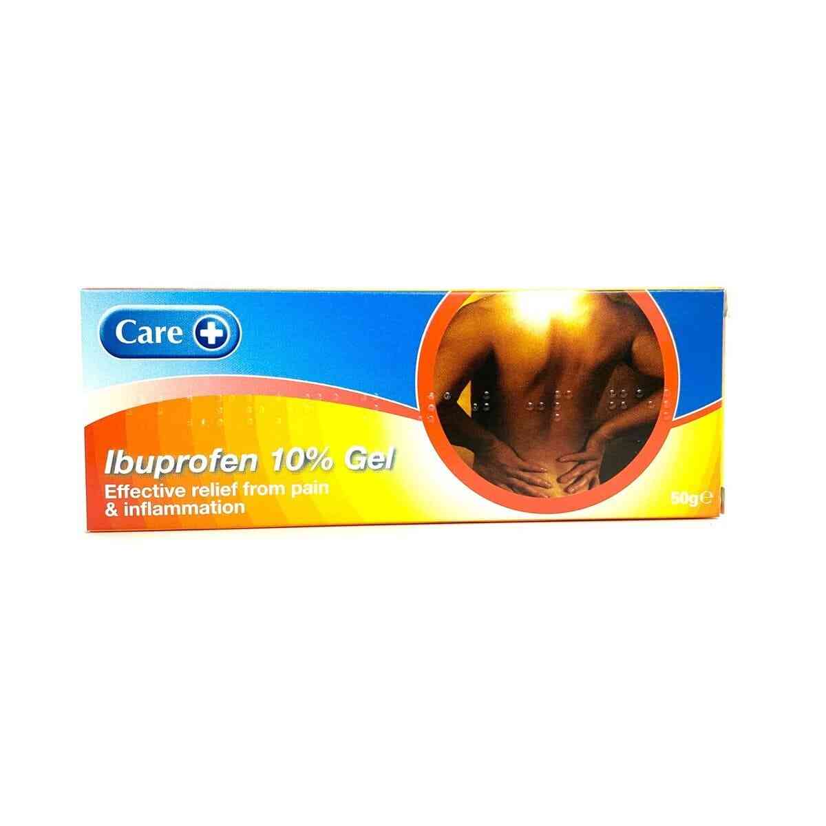 Care Ibuprofen Max Strenght Gel Ibuprofen 10, 50G Dock Pharmacy