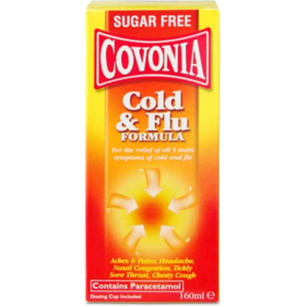 Covonia Cold and Flu Formula, 160ml