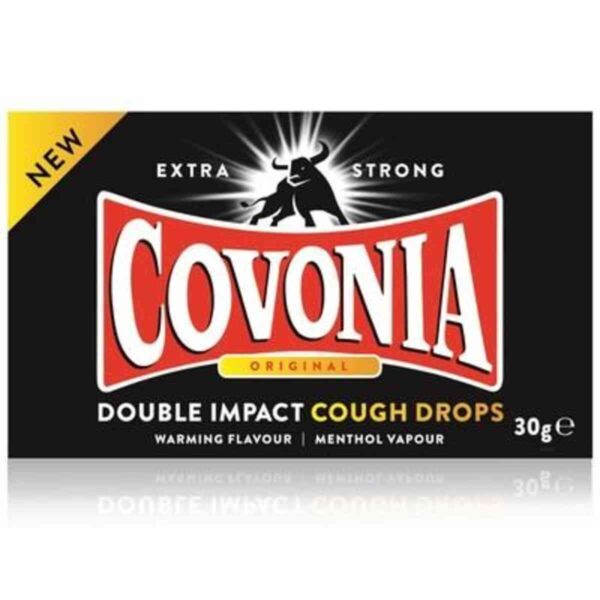 Covonia Double Impact Strong Original Cough Lozenges, 30g