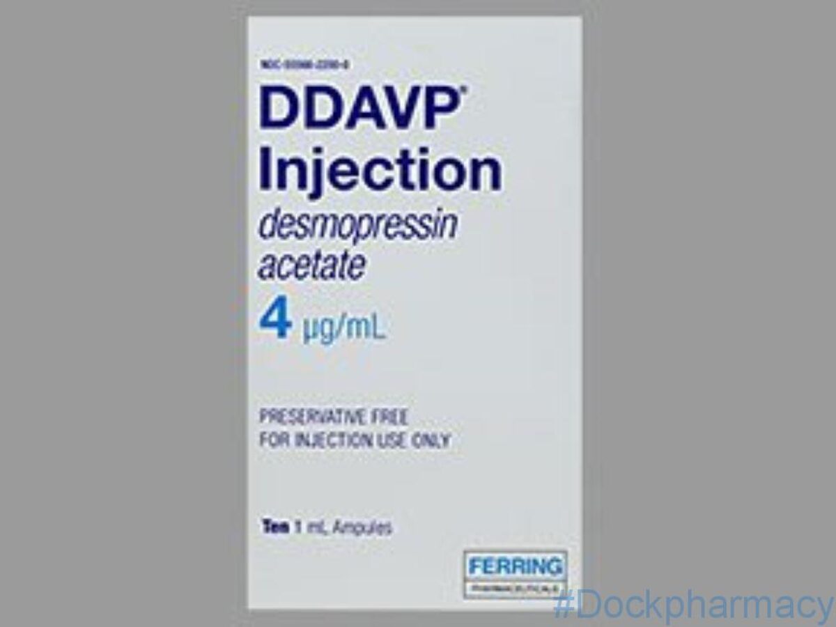 Ddavp Injection Desmopressin Injection 4 Mcg Pack Of 10 Dock Pharmacy