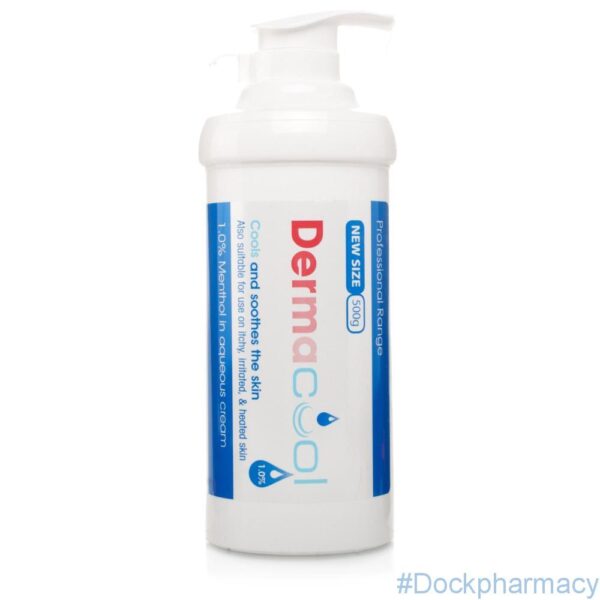 Dermacool 1% Menthol Aqueous Cream, 500g