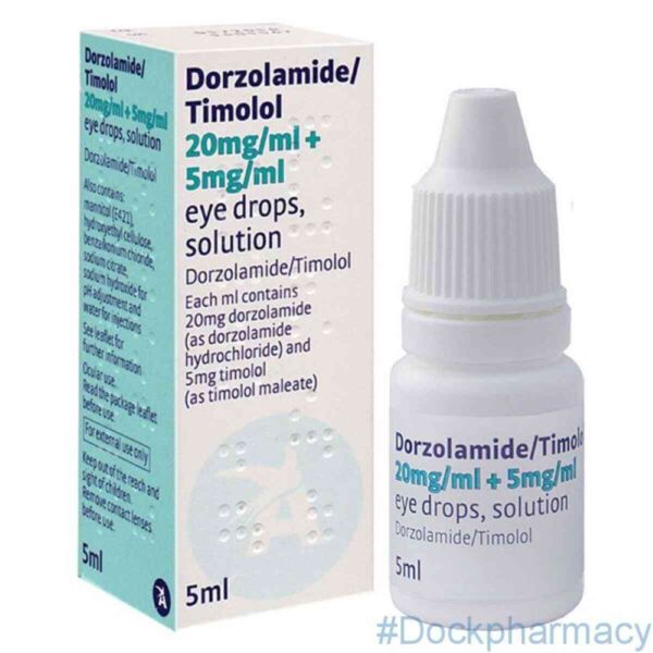 Dorzolamide Timolol Eye Drops, 5ML