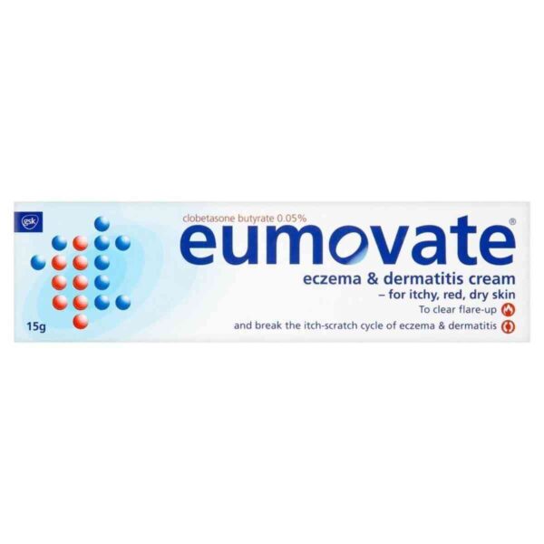 Eumovate Cream - Eczema & Dermatitis Cream, 15g