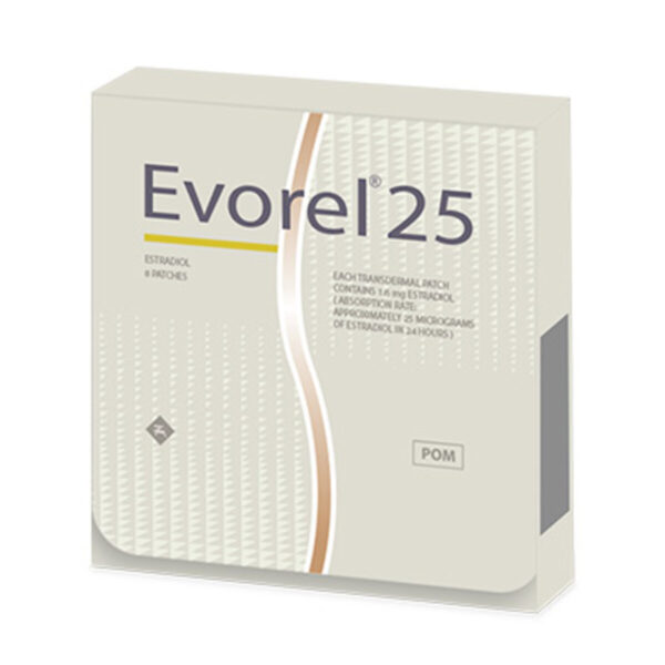 Evorel 25 Patches – Estradiol Patches 25mcg