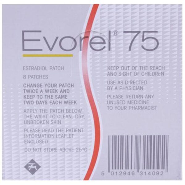 Evorel 75 Patches – Estradiol Patches 75mcg