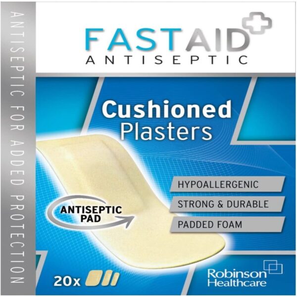 FastAid Antiseptic Cushioned Plasters 20 plasters