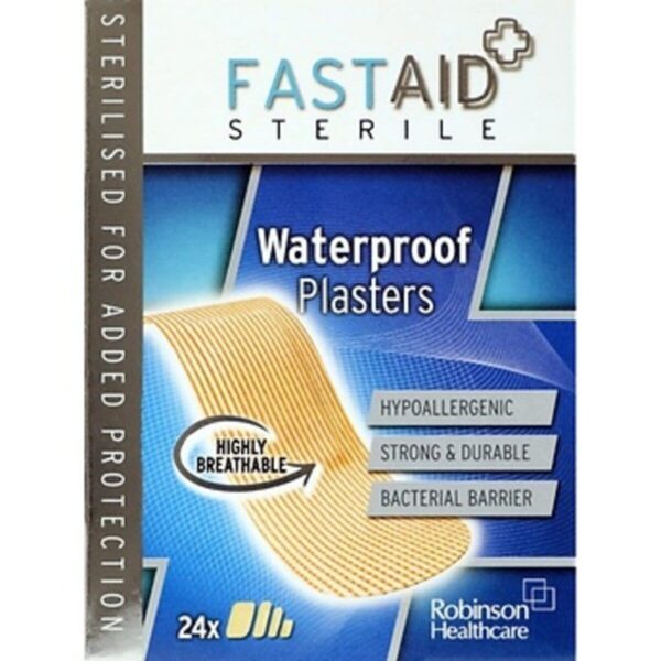 Fast Aid Waterproof Plaster, 24 Plasters