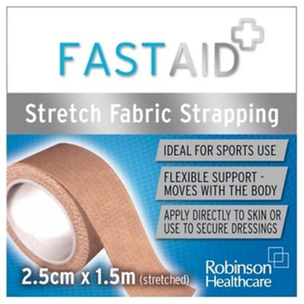 Fast Aid Fabric Strapping 2.5cm X 1.5m