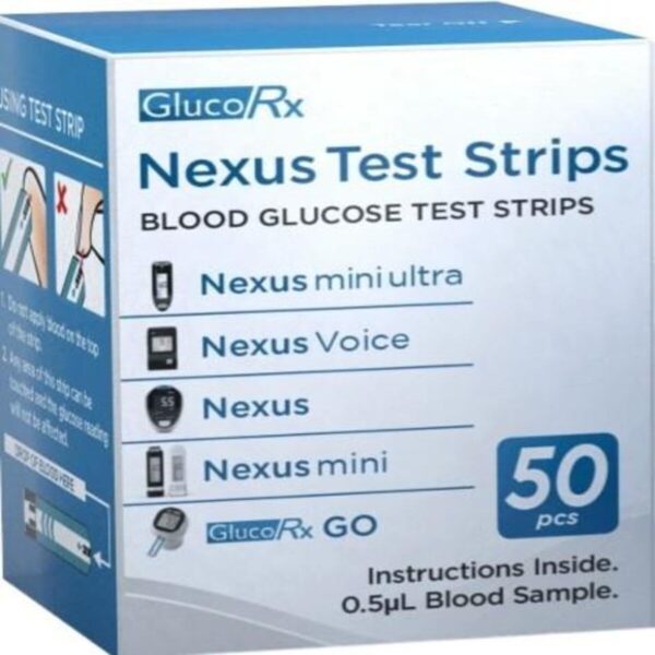 GlucoRx Nexus Blood Glucose Test Strips