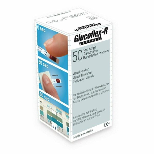 Glucoflex-R Blood Glucose Test Strips, 50 Test Strips