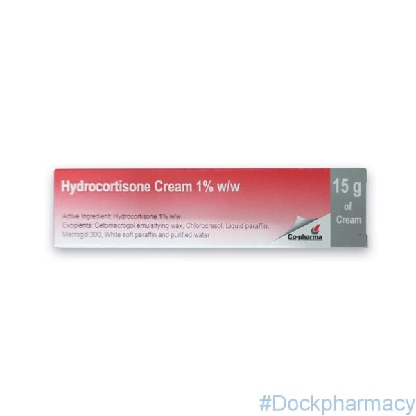 Hydrocortisone Cream 1%, 15g - Dock Pharmacy