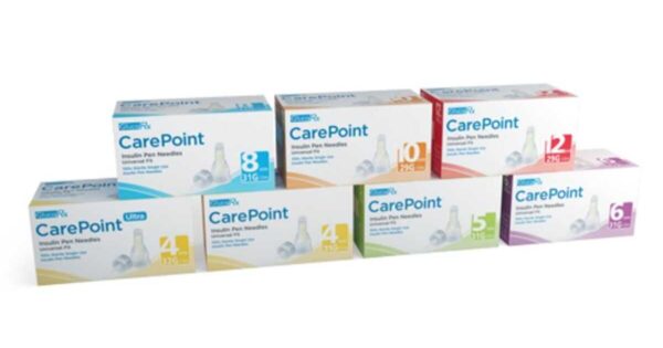 GlucoRx Carepoint Insulin Pen Needles 6mm 31g, 100 - Dock