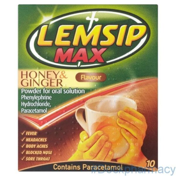 Lemsip Max Honey & Ginger fusions 10 Sachets