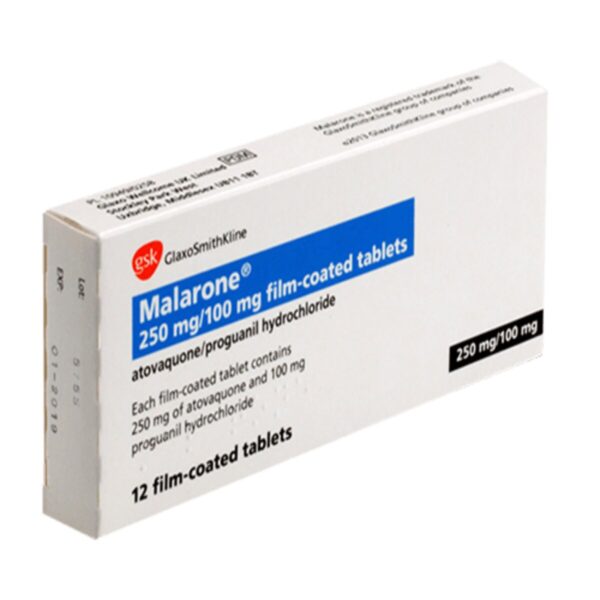 Malarone Tablets - Antimalarial Tablets, 12 Tablets