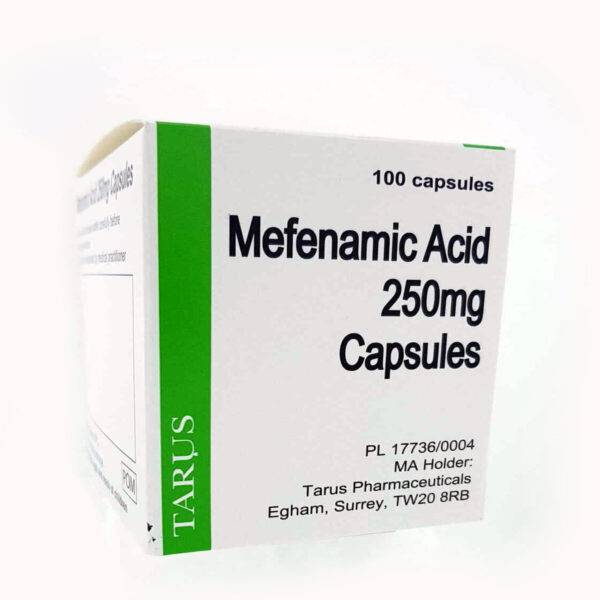 Mefenamic Acid Capsules 250mg, 100 Capsules