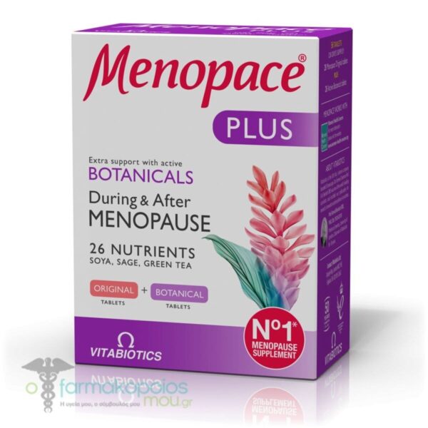 Vitabiotics Menopace Plus Active Botanicals 56 Tablets