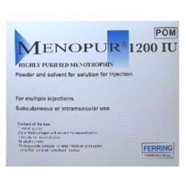 Menopur 1200iu Vial Multidose Menotrophin , Pack of 1