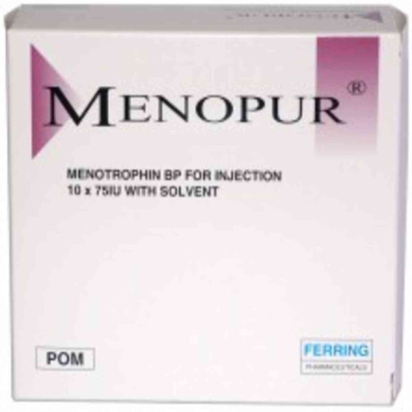 Menopur 75iu Vial Menotrophin , Pack 10