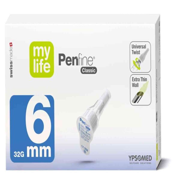 Mylife Penfine Classic Pen Needles 6mm