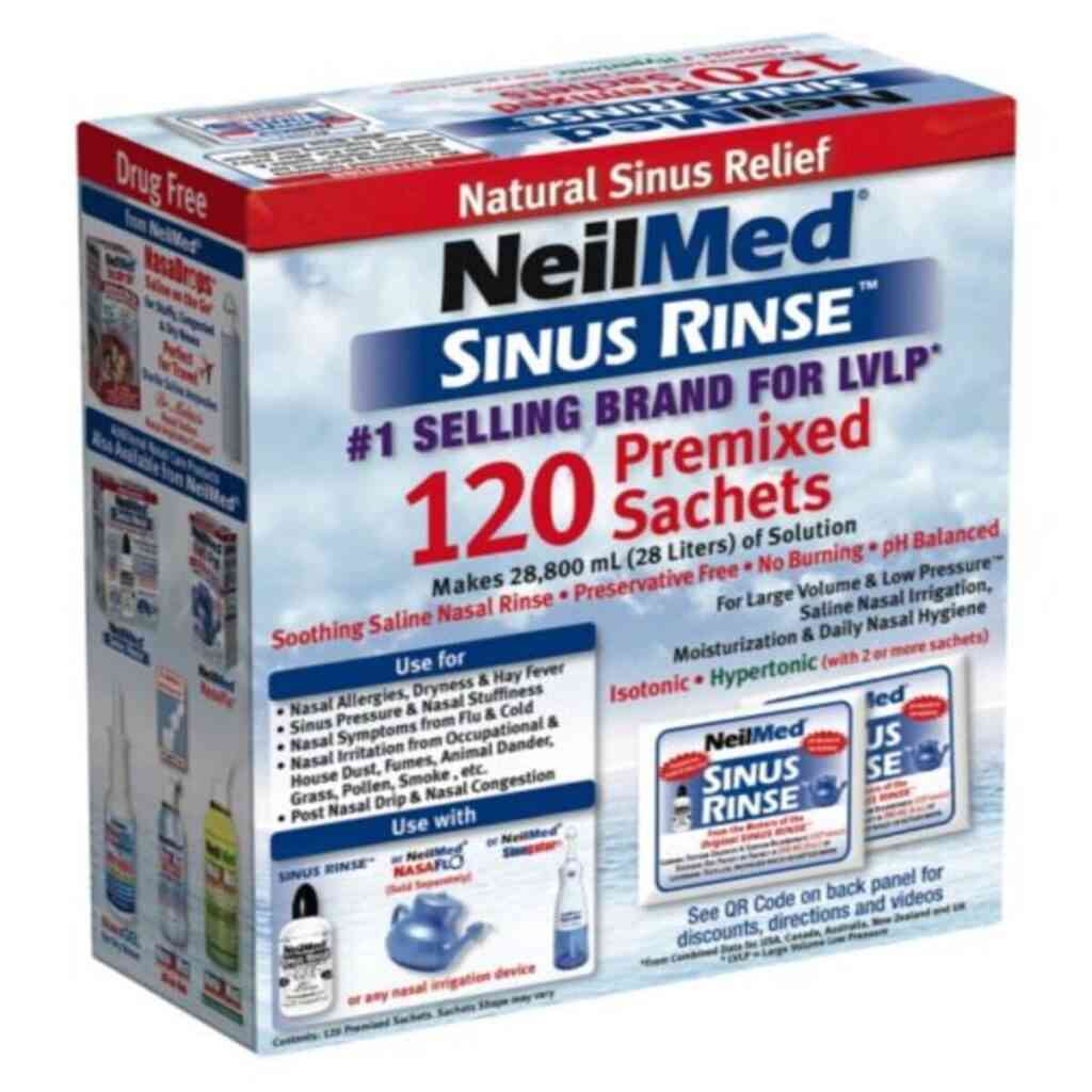 Buy Neilmed Sinus Rinse, 120 Sachets - Dock Pharmacy