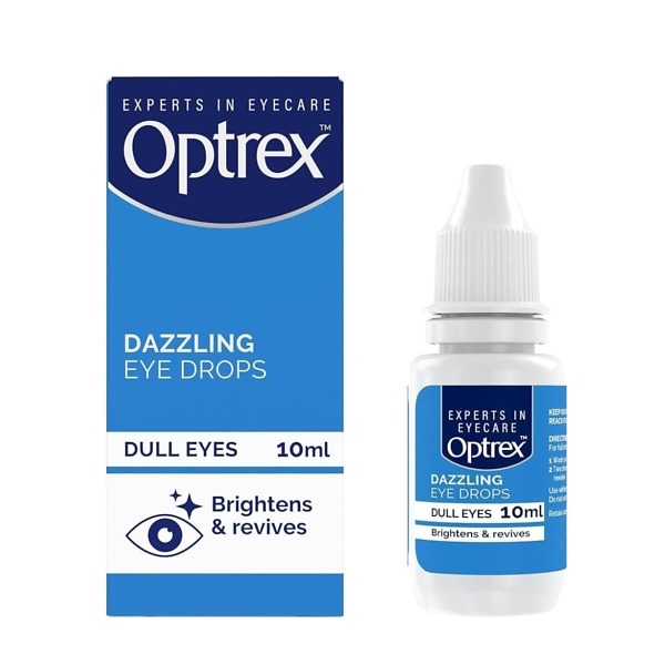 Optrex Dazzling Eye Drops for Dull Eyes - Brightens and Revive, 10ml