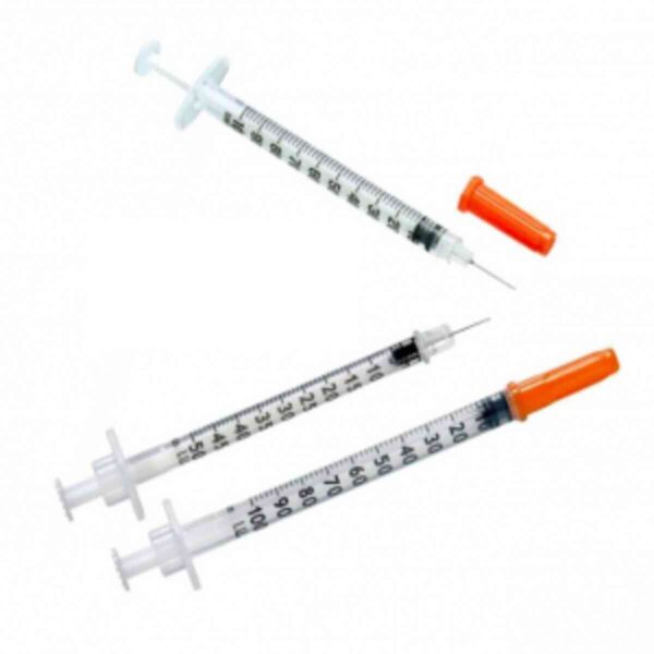 PLASTIPAK MICROFINE U100 SYRINGE AND NEEDLE 324824 0.5ML