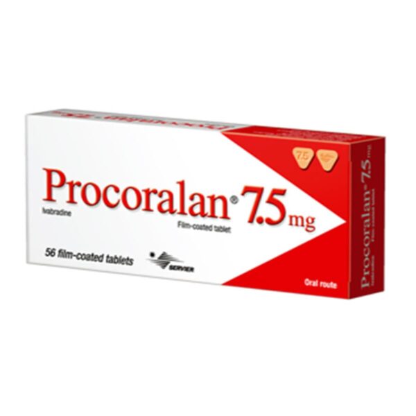 buy PROCORALAN IVABRADINE 7.5mg TABLETS, 56 Tablets