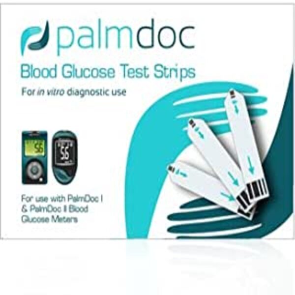 Palmdoc Blood Glucose Test Strips, 50 Test Strips