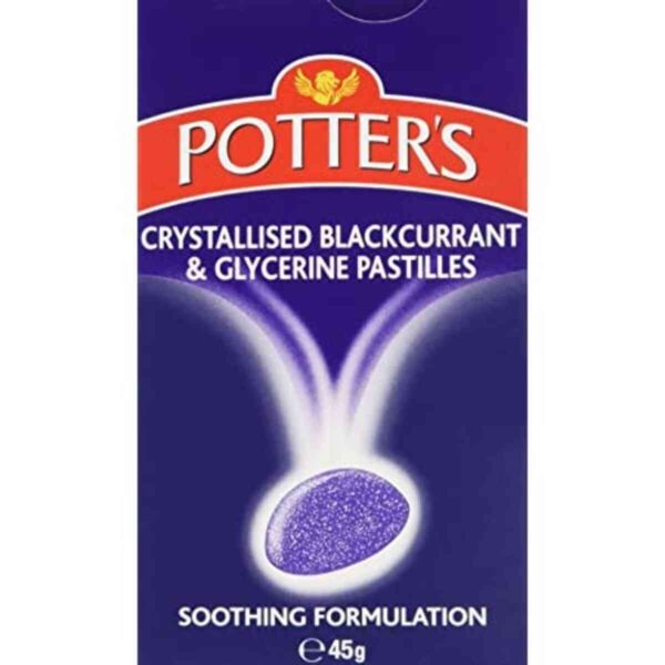 Potters Blackcurrant And Glycerine Pastilles