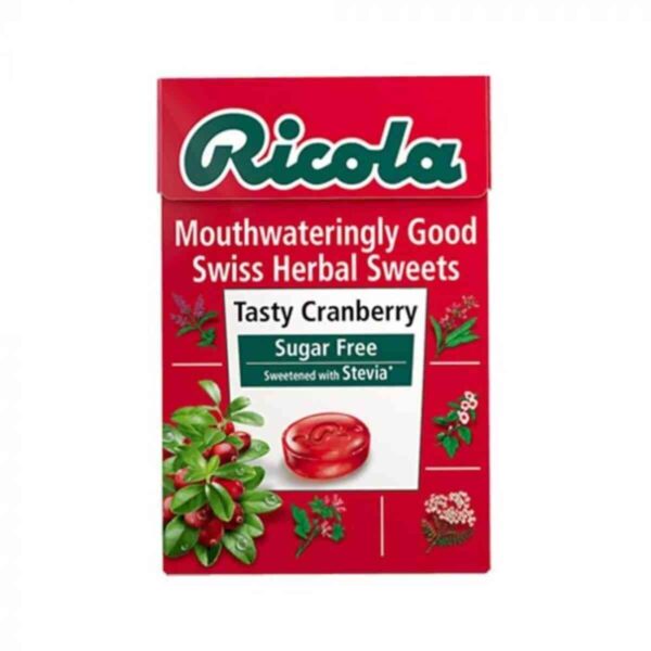 Ricola Cranberry Swiss Herbal Sweets Sugar Free