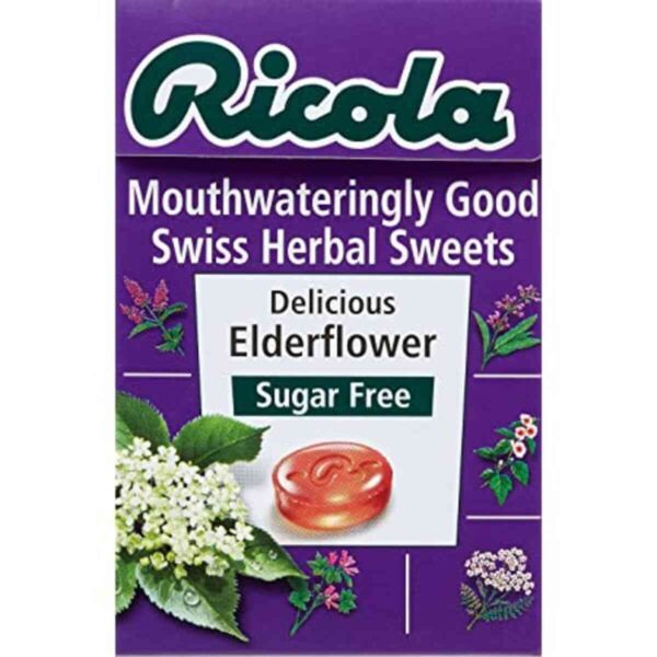 Ricola Elderflower Swiss herbal Drops Sugar Free