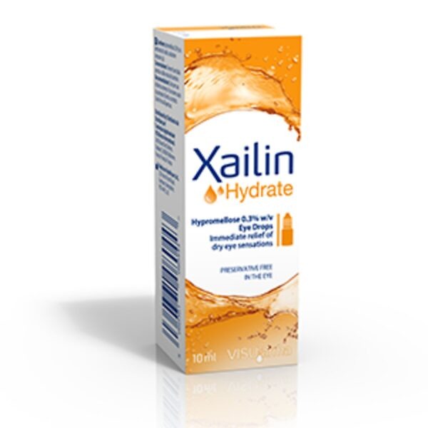 Xailin Hydrate Eye Drops - Hypromellose Eye Drops, 10ml