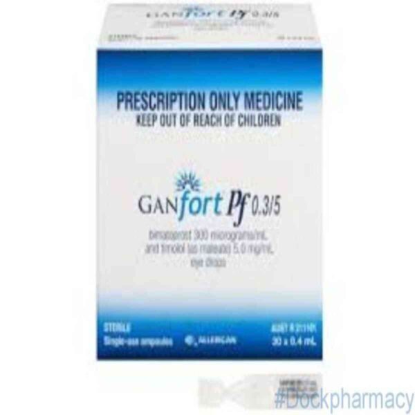 Ganfort Preservative Free Eye Drops, 30 Unit Doses