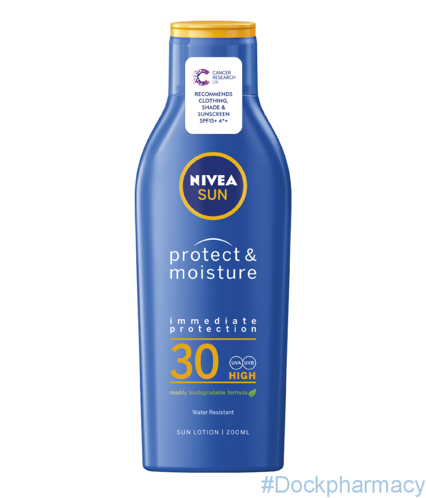 Buy Nivea Sun Moist Lotion F30, 200ML - Dock Pharmacy