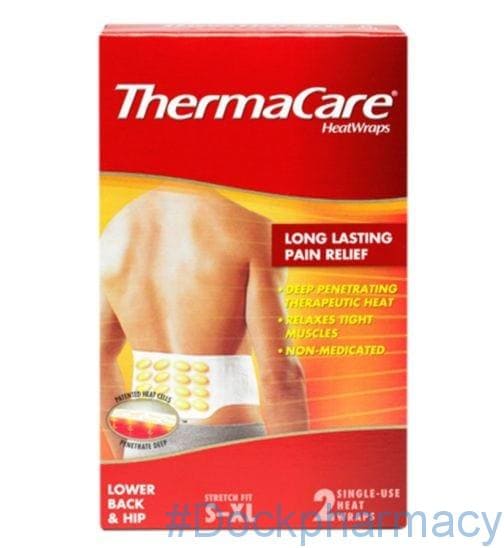 Buy ThermaCare Lower Back & Hip Heat Wraps Dock Pharmacy