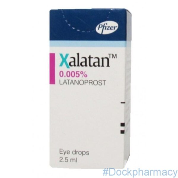 Xalatan Eye Drops 2.5ML | Glaucoma Eye Drops Treatment- Dock Pharmacy