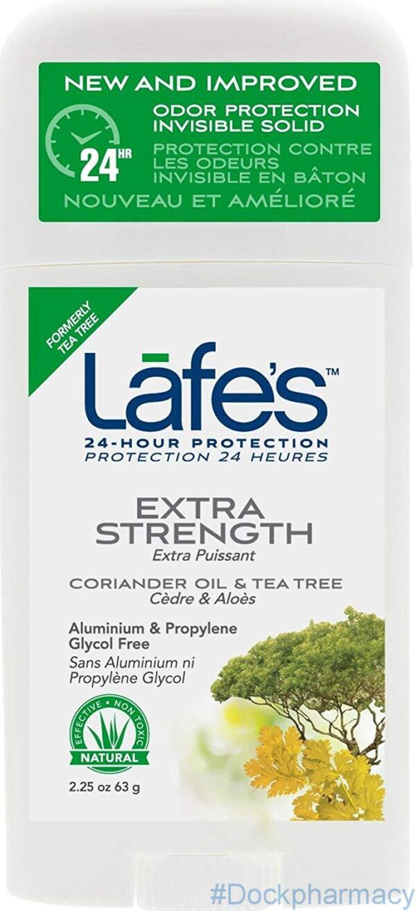 Lafe's natural deodorant Twist Stick, Extra Strength