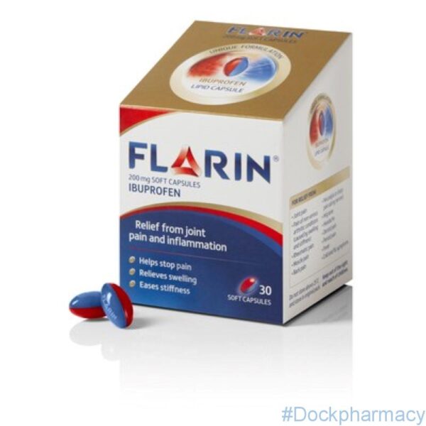 Flarin Lipid Ibuprofen 200mg Capsules