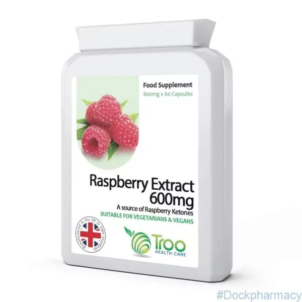 Buy Raspberry Extract 600mg 60 Capsules Dock Pharmacy