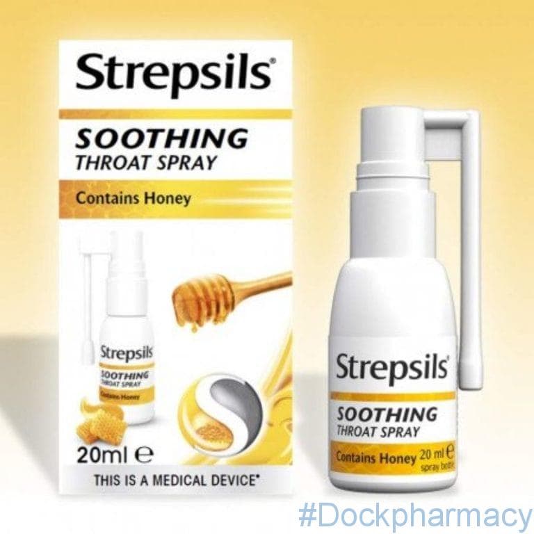 Strepsils Soothing Throat Spray 20ml Dock Pharmacy