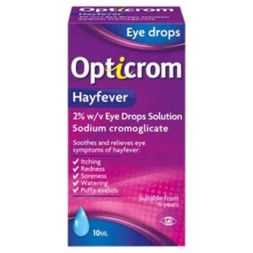 Opticrom Hayfever Eye Drops, 10ml - Dock Pharmacy