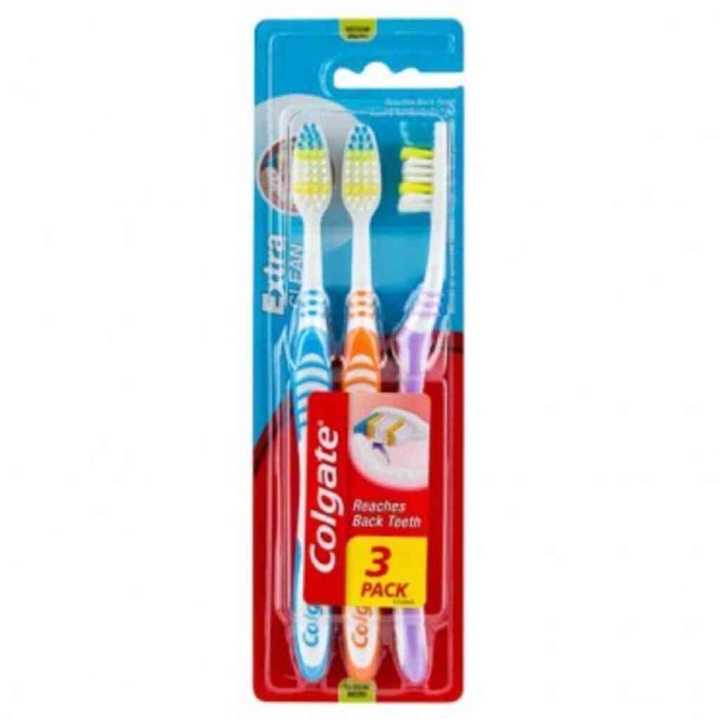 Buy Colgate Extra Clean Toothbrush Medium 3 Pack - Dock Pharmacy